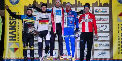 121209_GER_Frankfurt_CycloCross_Men_ceremony_Nipl_pfingsten_Zahner_WeberS_Hansen_by_Kuestenbrueck_acrossthecountry