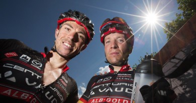 Die dreifachen Sieger der Craft Bike Transalp sind nach ihren Verletzungen auf einem guten Weg zurück: Jochen Käß (links) und Markus Kaufmann ©Henning Angerer/Craft Bike Transalp