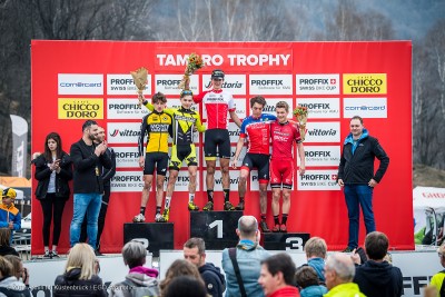 310, Thiebaut, Lucien, Veloroc BMC, , FRA
303, Schätti, Luca, Wheeler Pro, VC Wädenswil, SUI
301, Balmer, Alexandre, Scott development MTB Team, , SUI
309, Avondetto, Simone, Silmax, , ITA
318, Vittone, Andreas Emanuele, , VC Monte Tamaro, ITA