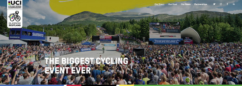 The biggest cycling event ever: Auf der Homepage wird geklotzt, nicht gekleckert 